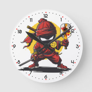 Silent but Dinky Pickleball Round Clock
