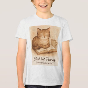 Silent but Purring Cat Tee