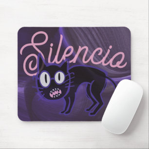 Silent cat mood! mouse mat