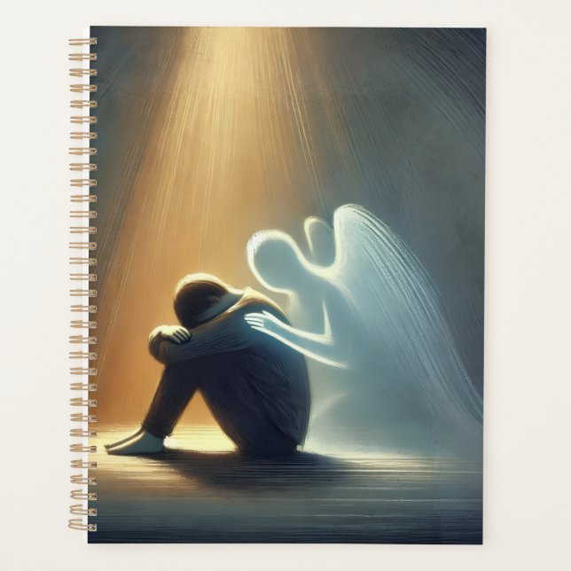  Silent Comfort Angel of Light Spiritual Healing Planner (Front)