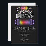 Silent Disco Neon Headphones Adult Birthday Party Invitation<br><div class="desc">Choose this club DJ silent disco party invitation and celebrate your birthday, or any other event with this modern and unique birthday party template. Add your details, and order your invitations and all the coordinated supplies for your event now. If you need any help, have requests for additional customisation or...</div>