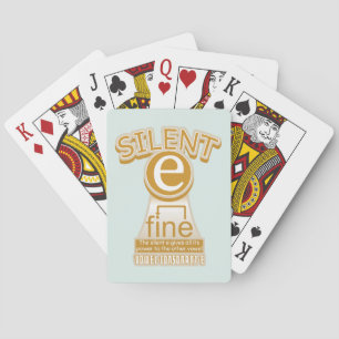 Silent E English Language Phonics Rule Playing Cards