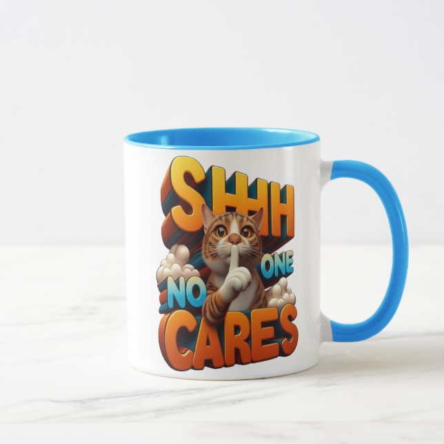 Silent Feline Disinterest Mug (Right)
