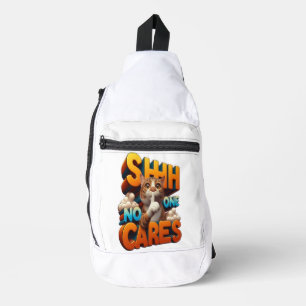 Silent Feline Disinterest Sling Bag