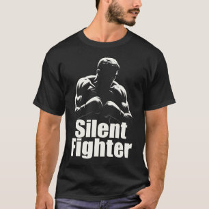Silent Fighter Boxing - Bold Silhouette Boxer T-Shirt