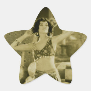 Silent Film Era Beauty Sterevoview Card Star Sticker