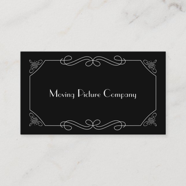 Silent Film Intertitle Business Card (Front)