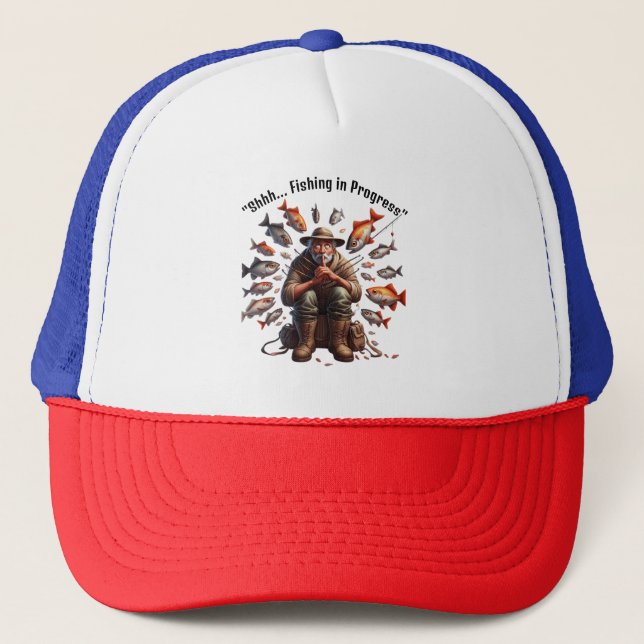 Silent Fisherman Fishing Cap (Front)