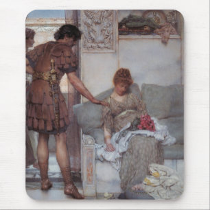 Silent Greeting (by Lawrence Alma-Tadema) Mouse Mat