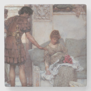 Silent Greeting (by Lawrence Alma-Tadema) Stone Coaster
