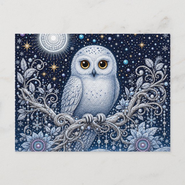 Silent Greetings from Winter's Night Postcard (Front)