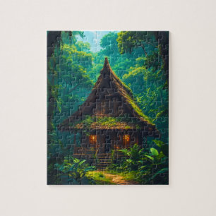 Silent House in the Tropical Forest Jigsaw Puzzle
