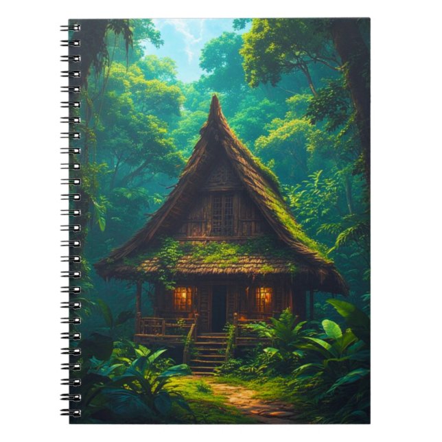 Silent House in the Tropical Forest Notebook (Front)