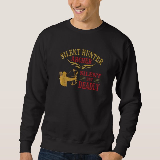 Silent Hunter Archery Hunting Arrows bow Sweatshirt (Front)