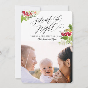 Silent (ish) night holiday photo card