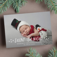 Silent-ish Night Stars Full Photo Baby Christmas