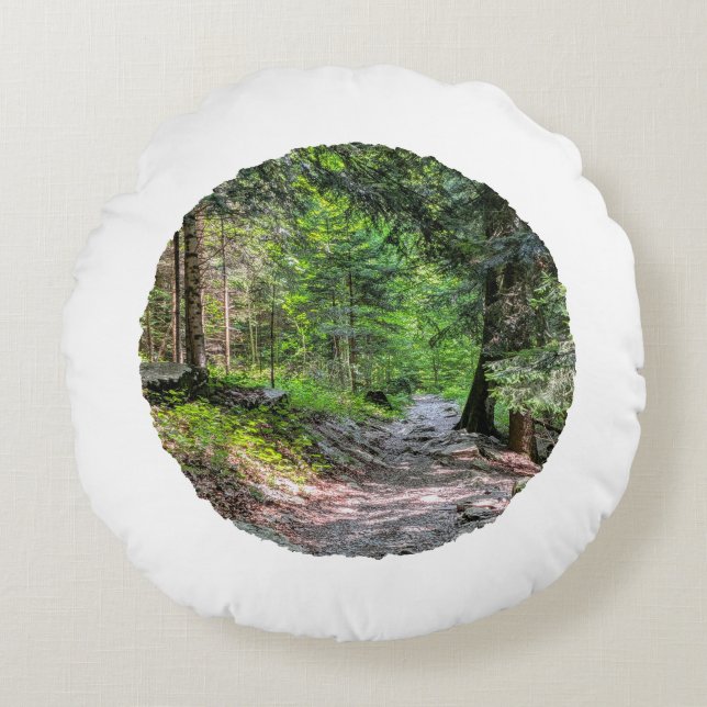 Silent moments - round deco cushions with a natura (Front)