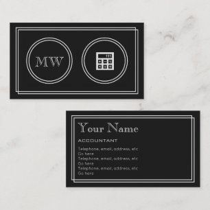 "Silent Movie" Accountant Business Cards
