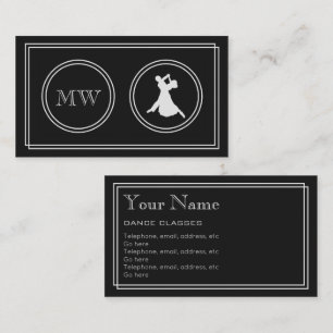 "Silent Movie" Dance Business Cards