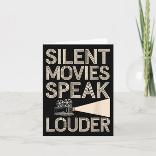 Silent Movie Fan Vintage Cinema Clic Film Lover Card