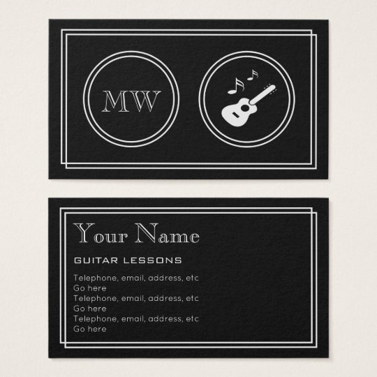 "Silent Movie" Guitarist Business Cards