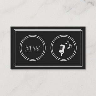 "Silent Movie" Professional Singer Business Cards