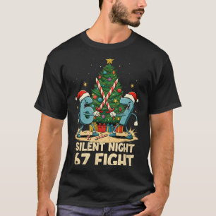 Silent Night 67 Fight Funny Christmas Tee 