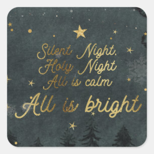 Silent Night, All Is Bright Sticker
