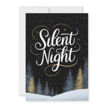 Silent Night Black and Gold Non-Denominational 
