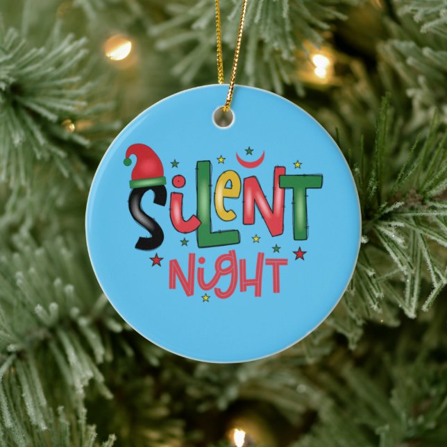 Silent Night  Ceramic Tree Decoration (Tree)