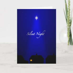 Silent Night Christmas Card