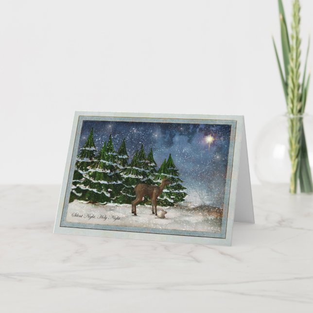 Silent Night Christmas Card (Front)