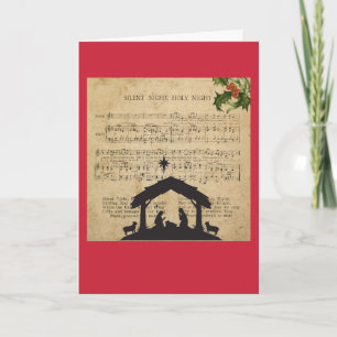 Silent Night Christmas Card