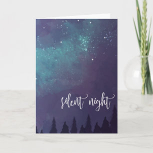 Silent Night - Christmas Greeting Card