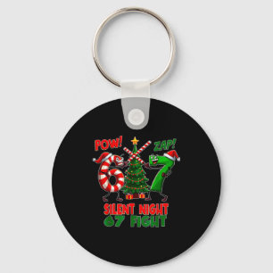 Silent Night Christmas Tree 67 Pajamas Funny Six S Key Ring