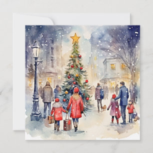 "Silent Night: Embracing Christmas" Card