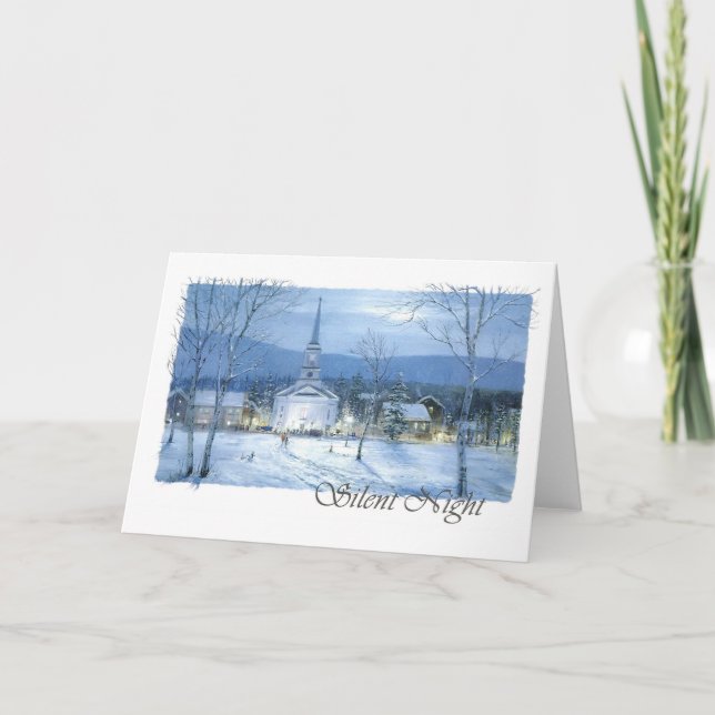 Silent Night Holiday Card (Front)