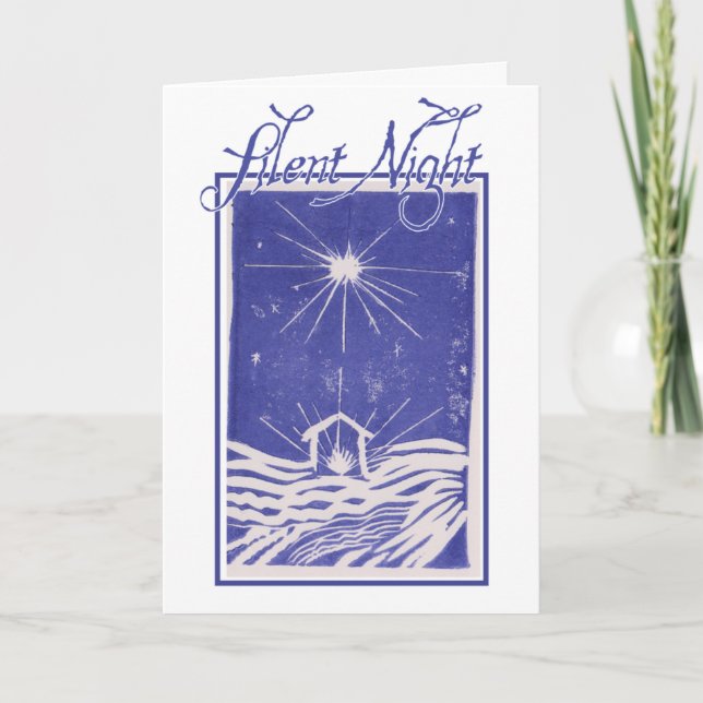 Silent Night Holiday Card (Front)