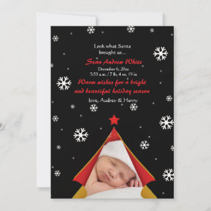 Silent Night Holiday Photo Card