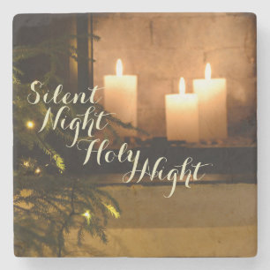"Silent Night Holy Night" Beloved Christmas Carol Stone Coaster