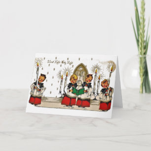 Silent Night Holy Night - Choir Boys Holiday Card