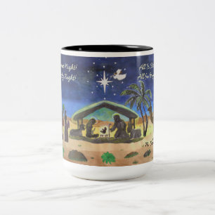Silent Night! Holy Night Christmas Mugs