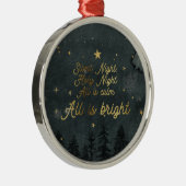 SILENT NIGHT HOLY NIGHT Circle Ornament (Right)
