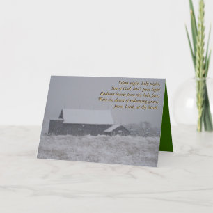 Silent night, holy night... holiday card