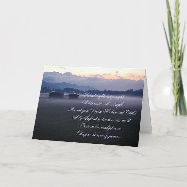 Silent night,holy night holiday card (Front)