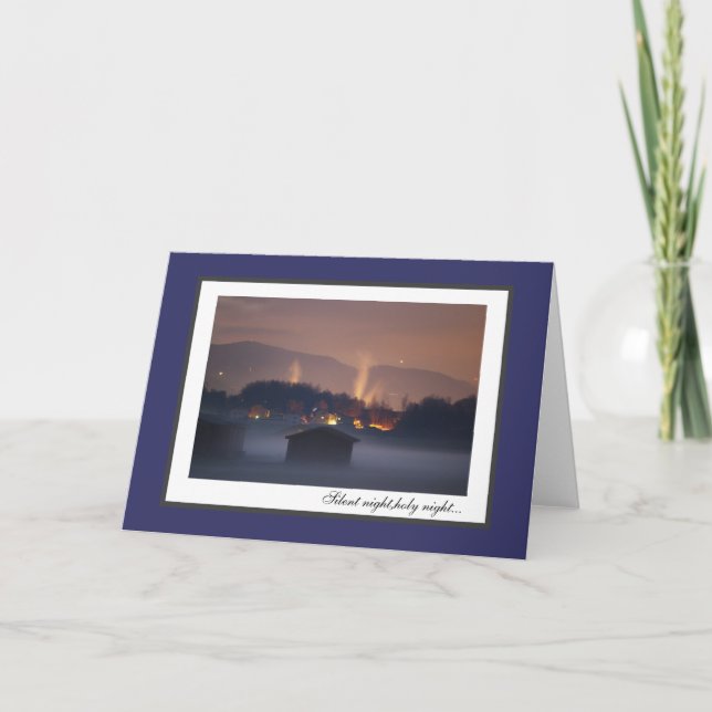 Silent night,holy night holiday card (Front)