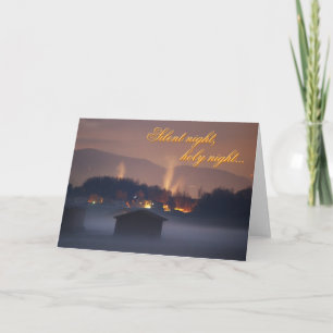 Silent night,holy night holiday card