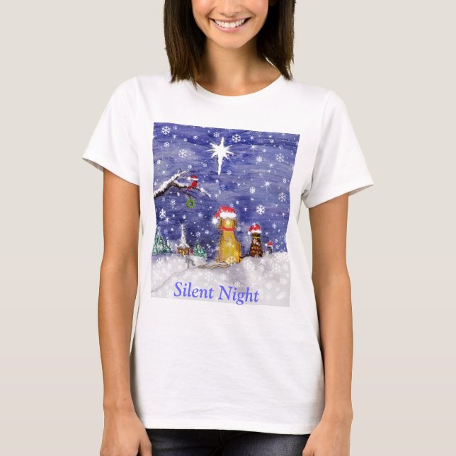 Silent Night - Holy Night T-Shirt (Front)