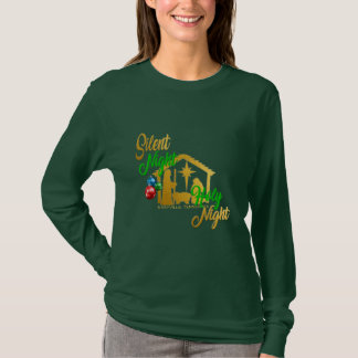 Silent Night Holy Night Women's Christmas Shirt