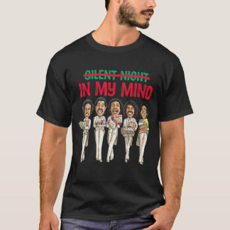 Silent Night In My Mind Black African American Fam T-Shirt